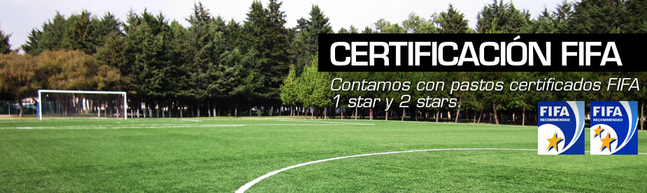 Pasto Sintetico certificado FIFA 1 star y 2 star